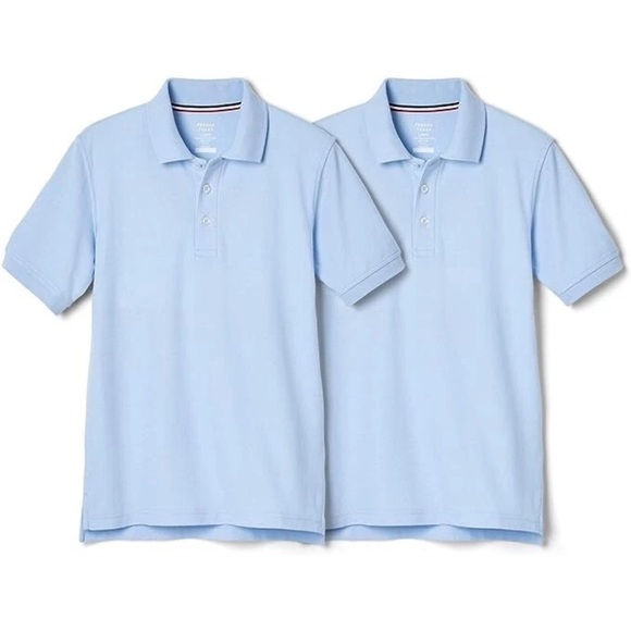 French Toast Light Blue Polo Shirt 2-Pack - Picture 2 of 8